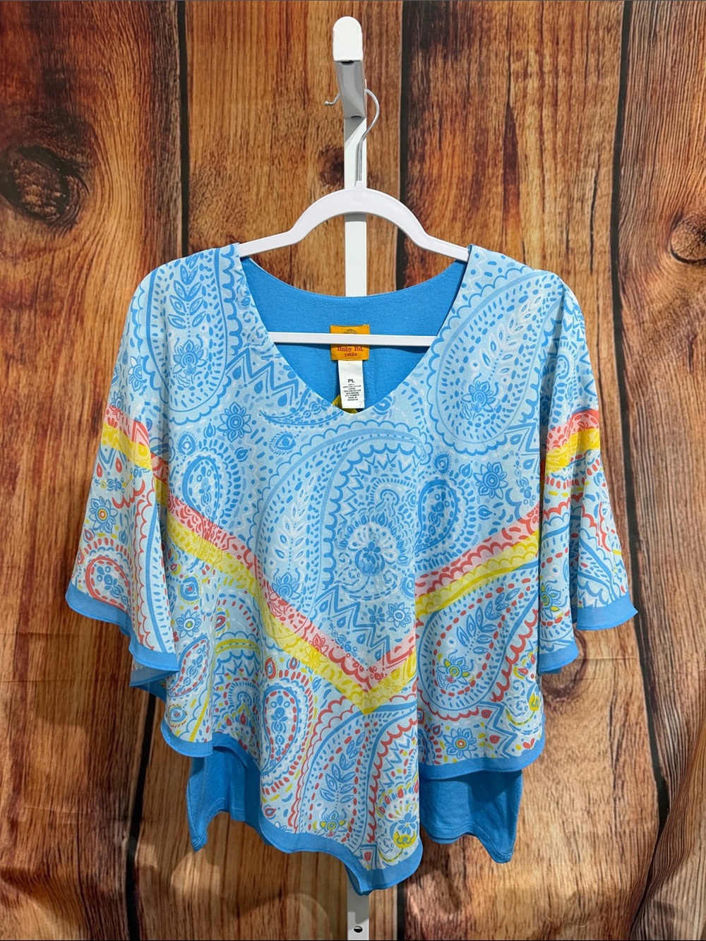 Ruby Rd. Cape Style Blouse Size Petite Large
